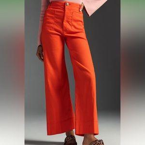 Anthropologie The Colette Cropped Wide-Leg Pants